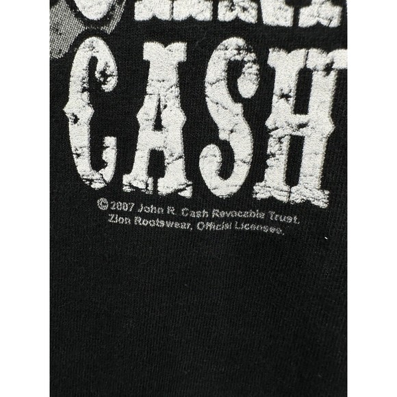 JOHNNY CASH The Man in Black Country Rock T Shirt Black Size Large‎ no tag - Picture 3 of 7
